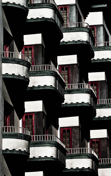 Photograph Eugenia Kyriakopoulou Red Doors, Green Balconies on One Eyeland